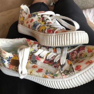 Floral sneakers